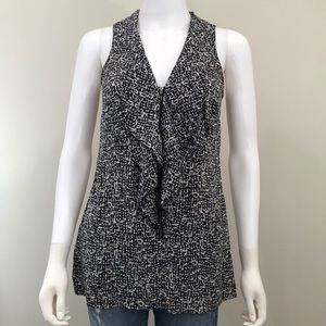 Halogen Zip Up Black & White Xs Silk